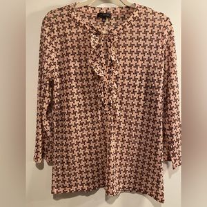 The Limited Sheer Pale Pink Ruffle